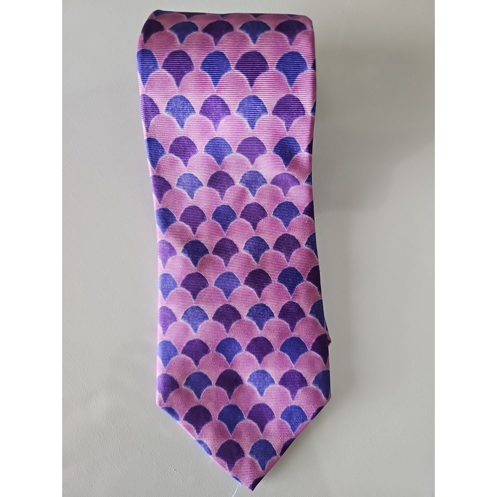 Paul Stuart 100% Silk Geometric Design Handmade Neck Tie Made‎ in United States